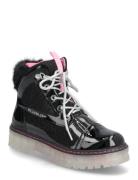 Ankle Boots Vinterstøvletter Med Snøring Black Billieblush