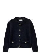 Kristin Cardigan Tops Knitwear Cardigans Black Ida Sjöstedt