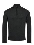 Bs Pelle Regular Fit Knitwear Tops Knitwear Half Zip Jumpers Grey Bruu...