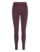 Flattering High Waist Tights Sport Running-training Tights Burgundy Rö...