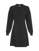 Mschalfreda East Dress Knelang Kjole Black MSCH Copenhagen