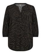 Sc-Sade Tops Blouses Long-sleeved Black Soyaconcept