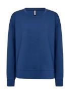 Sc-Banu Tops Sweat-shirts & Hoodies Sweat-shirts Blue Soyaconcept