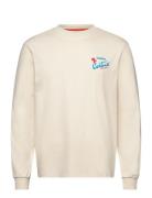 S-Fiemme Ls Tops T-shirts Long-sleeved Beige Napapijri