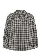 Kaelna Blouse Tops Shirts Long-sleeved Brown Kaffe