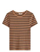 Top Love Tops T-shirts & Tops Short-sleeved Brown Lindex