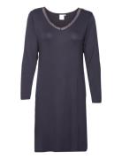 Jacqueline Longsleeved Dress Nattkjole Navy CCDK Copenhagen