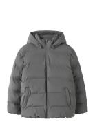 Nlnmorop Puffer Jacket Fôret Jakke Grey LMTD
