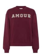 Kaelenora Sweatshirt Tops Sweat-shirts & Hoodies Sweat-shirts Burgundy...