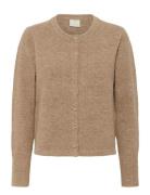 Kaniel Knit Cardigan Tops Knitwear Cardigans Beige Kaffe