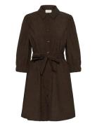 Kavera Dress Kort Kjole Brown Kaffe