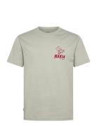 Lingon T-Shirt Tops T-shirts Short-sleeved Khaki Green Makia