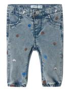 Nbfrose Shaped R Emb Jeans 5321-Yb H Bottoms Jeans Regular Jeans Blue ...