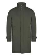Bs Bedford Slim Fit Coat Tynn Kåpe Khaki Green Bruun & Stengade