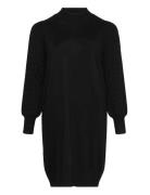 Kclini Knit Dress Knelang Kjole Black Kaffe Curve
