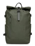 Rolltop Rucksack Large W3 Ryggsekk Veske Green Rains