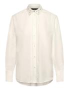 Chrisoulabbsiw Shirt Tops Shirts Long-sleeved White Bruuns Bazaar