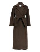 Objclara Over Coat A Div Outerwear Coats Winter Coats Brown Object