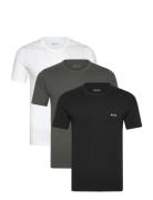 Tshirtrn 3P Classic Tops T-shirts Short-sleeved Multi/patterned BOSS