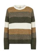 Sc-Ilene Tops Knitwear Jumpers Khaki Green Soyaconcept