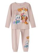 Nmfadas Pawpatrol Ls Nightset Noos Cplg Pyjamas Sett Pink Name It