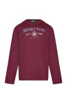 T-Shirt L/S Tops T-shirts Long-sleeved T-shirts Red United Colors Of B...