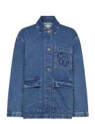 Maridenim Poweri Unikko Dongerijakke Denimjakke Blue Marimekko