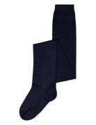 Wool/Cotton Tights Tights Navy Mp Denmark