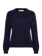 Srallison Knit Tops Knitwear Jumpers Navy Soft Rebels