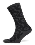 Pinnat Unikko Lingerie Socks Regular Socks Grey Marimekko