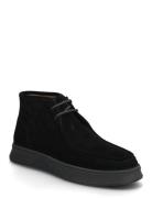 L53 990 Semskede Boots Snøresko Black TGA By Ahler