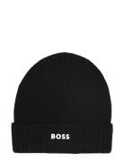 Pull On Hat Accessories Headwear Hats Beanie Black BOSS