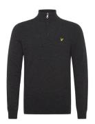 Lambswool Blend Quarter Zip Jumper Tops Knitwear Half Zip Jumpers Blac...