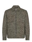 Multicoloured Tweed Wool-Blend Overshirt Ulljakke Jakke Multi/patterne...