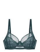 Jemma Non Padded Wired Bra Lingerie Bras & Tops Wired Bras Green Dorin...