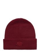 Likaner Accessories Headwear Beanies Burgundy Munthe