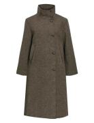 Objrikis Re Long Coat 140 Div Outerwear Coats Winter Coats Brown Objec...