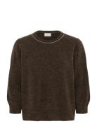 Kameridith Pullover Tops Knitwear Jumpers Brown Kaffe