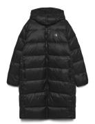 Essentials Down Long Parka Parkas Jakke Black Calvin Klein Jeans