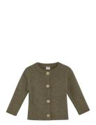 Cardigan - Knitted Tops Knitwear Cardigans Khaki Green CeLaVi