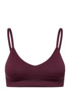 Dide Smls Triangle Lingerie Bras & Tops Soft Bras Bralette Burgundy Hu...