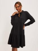 JdY - Langermede kjoler - Black - Jdypiper L/S Shirt Dress Wvn Noos - ...