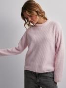 Nelly - Strikkegensere - Lys rosa - Patent Knit Sweater - Gensere