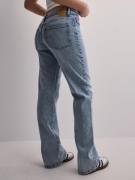 Pieces - Straight leg jeans - Light Blue Denim - Pcbella Lw Straight F...