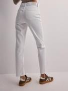 Only - Straight leg jeans - White - Onlemily Stretch Hw Str Ank Dnm No...