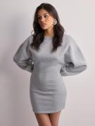 Nelly - Korte kjoler - Grey Melange - Cosy Sweater Dress - Kjoler