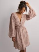 Malina - Langermede kjoler - Mist - Fiora cut-out chiffon mini dress -...