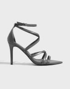 Nelly - Grå - Strappy Pointy Heel