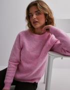 Selected Femme - Rosa - Slflulu Ls Knit O-Neck Noos