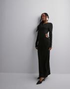 Only - Svart - Onlmay Life L/S Maxi Dress Jrs Now